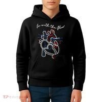 Go With The Flow Heart Kids Hoodie thumb 4