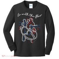 Go With The Flow Heart Kids Long Sleeve Shirt thumb 0