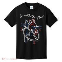 Go With The Flow Heart Kids T-Shirt thumb 0