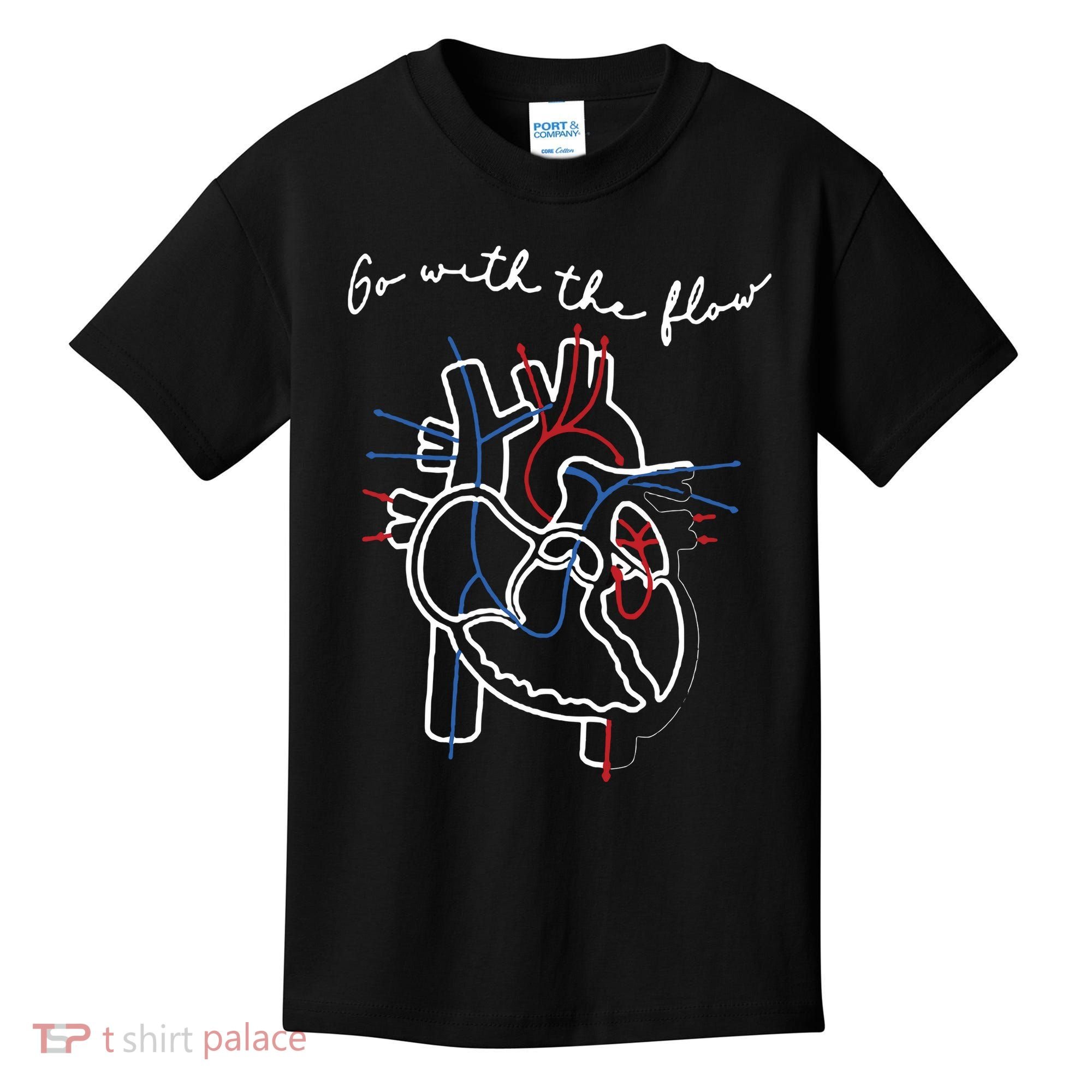 Go With The Flow Heart Kids T-Shirt