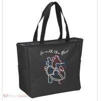 Go With The Flow Heart Tote Bag thumb 2