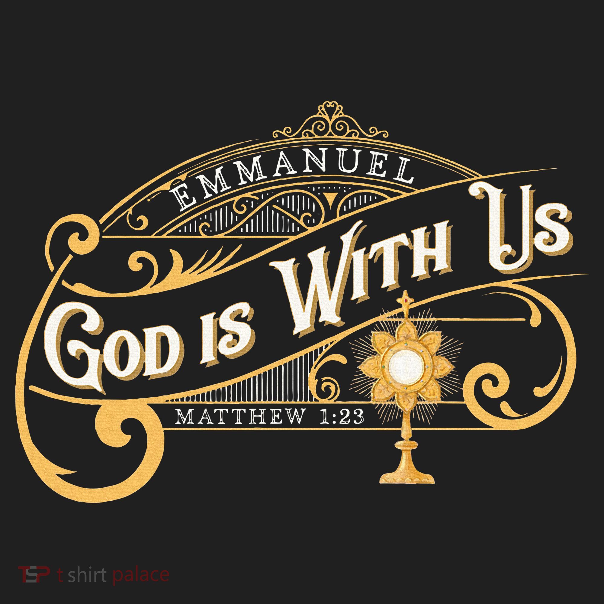 God With Us Emmanuel Matthew Eucharist Adoration Catholic Beanie