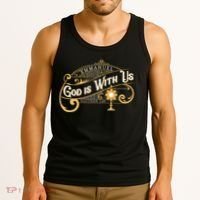 God With Us Emmanuel Matthew Eucharist Adoration Catholic Tank Top thumb 3