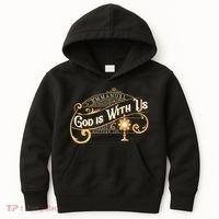 God With Us Emmanuel Matthew Eucharist Adoration Catholic Kids Hoodie thumb 0