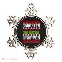 Gangster Wrapper Ugly Christmas Funny Pun Gangsta Ornament thumb 0