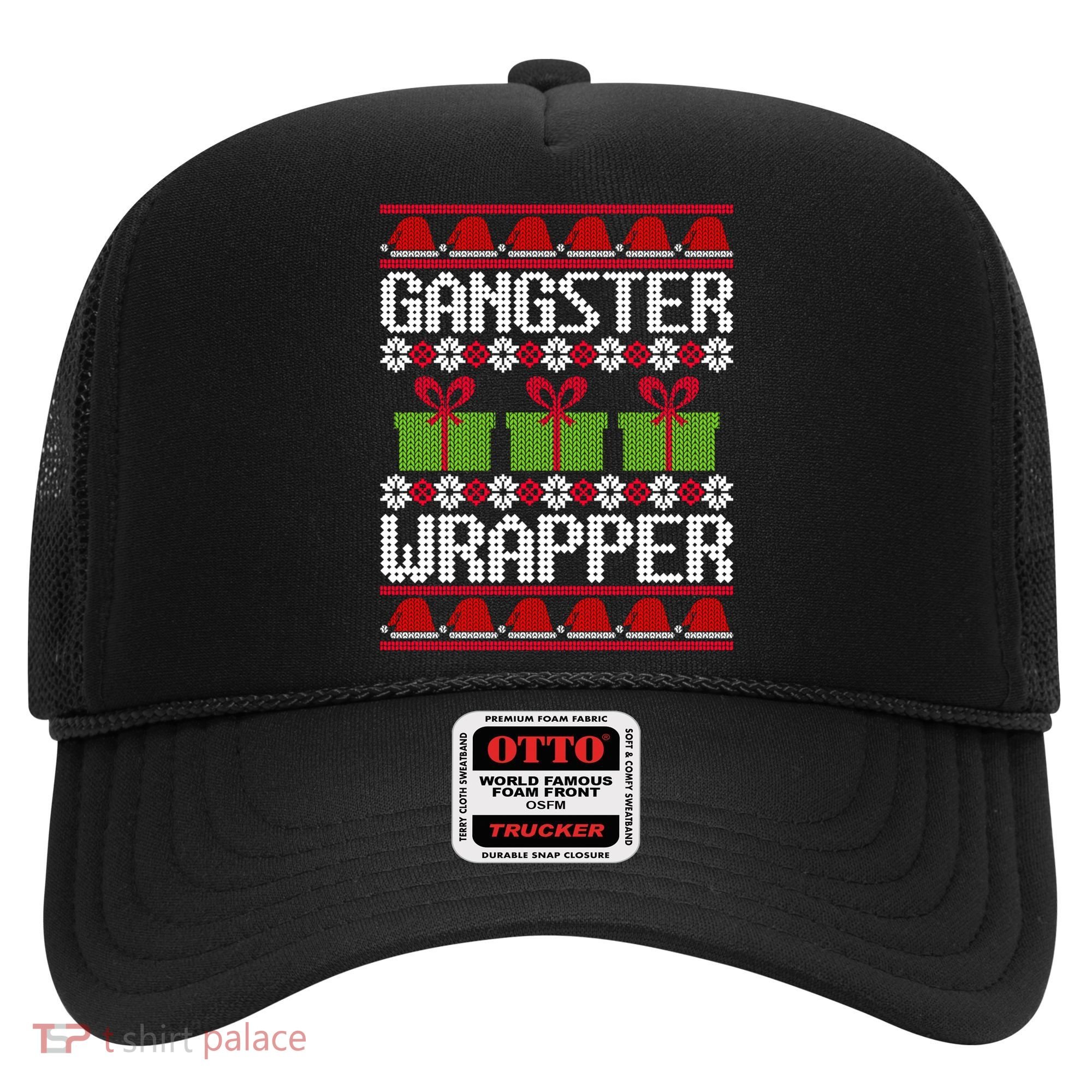 Gangster Wrapper Ugly Christmas Funny Pun Gangsta Hat