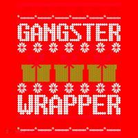 Gangster Wrapper Ugly Christmas Funny Pun Gangsta Santa Hat thumb 1