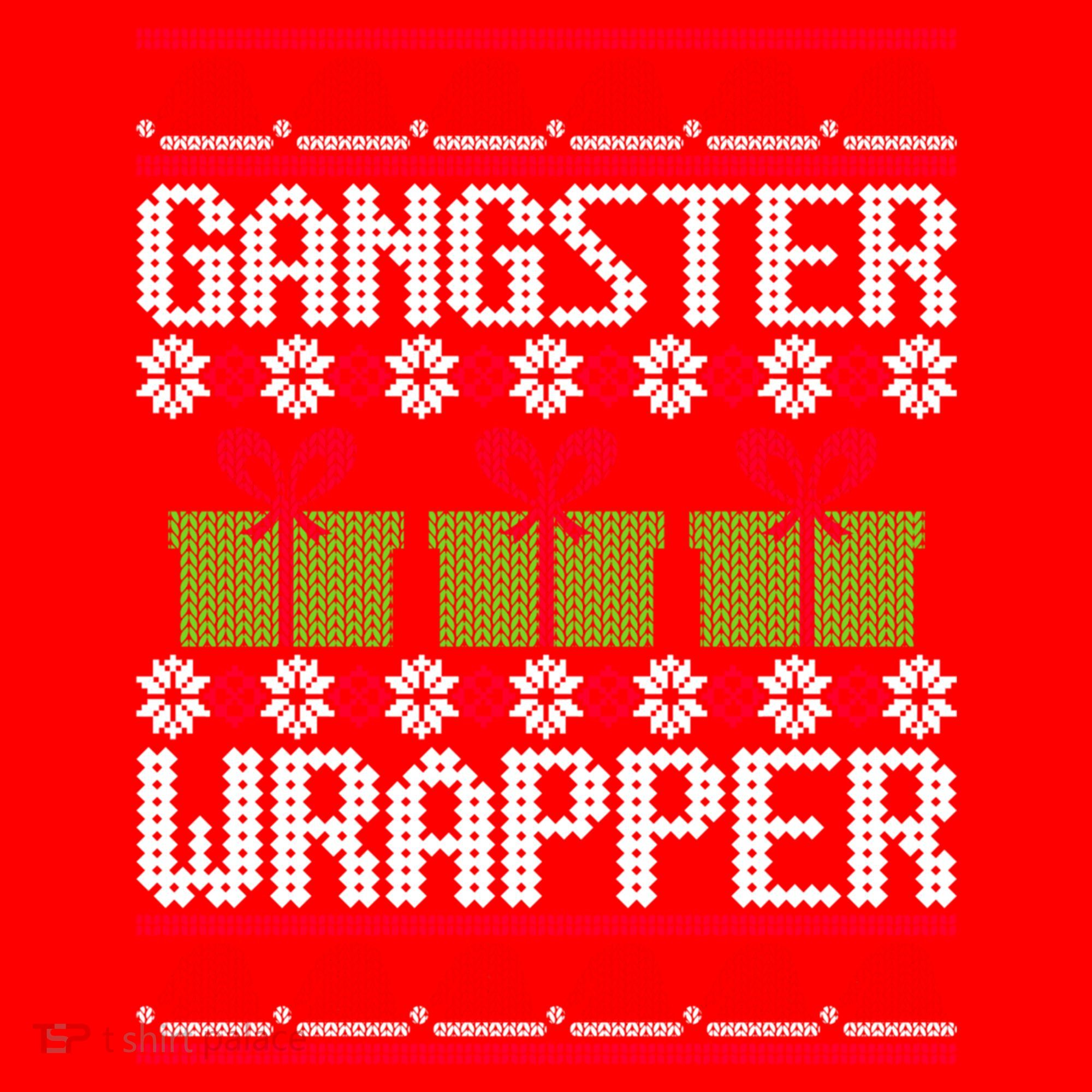 Gangster Wrapper Ugly Christmas Funny Pun Gangsta Santa Hat