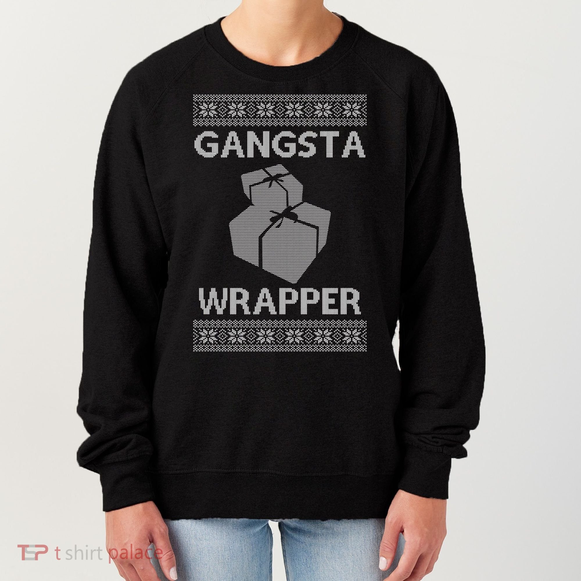 Gangsta Wrapper Ugly Christmas Sweater Women's Sweatshirt