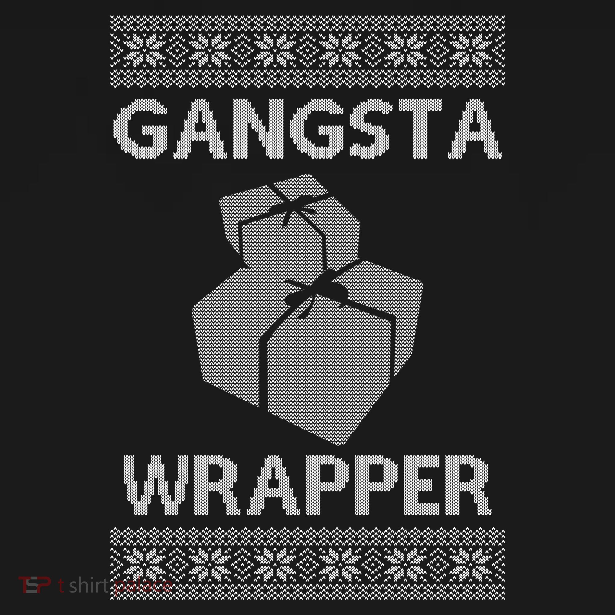 Gangsta Wrapper Ugly Christmas Sweater Bucket Hat