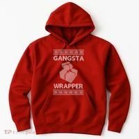 Gangsta Wrapper Ugly Christmas Sweater Hoodie thumb 0