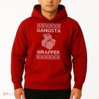 Gangsta Wrapper Ugly Christmas Sweater Hoodie thumb 2