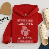 Gangsta Wrapper Ugly Christmas Sweater Hoodie thumb 4