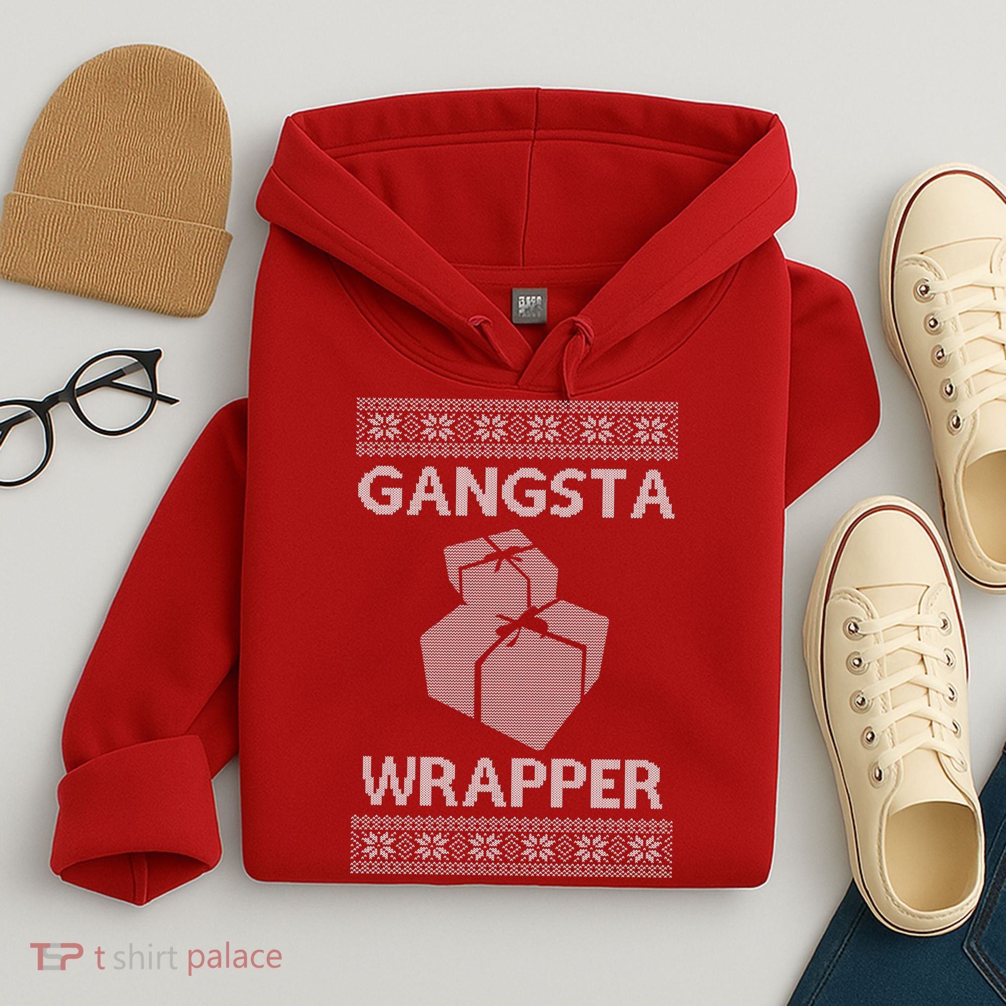 Gangsta Wrapper Ugly Christmas Sweater Hoodie