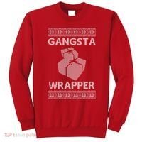 Gangsta Wrapper Ugly Christmas Sweater Sweatshirt thumb 0