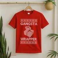 Gangsta Wrapper Ugly Christmas Sweater T-Shirt thumb 2