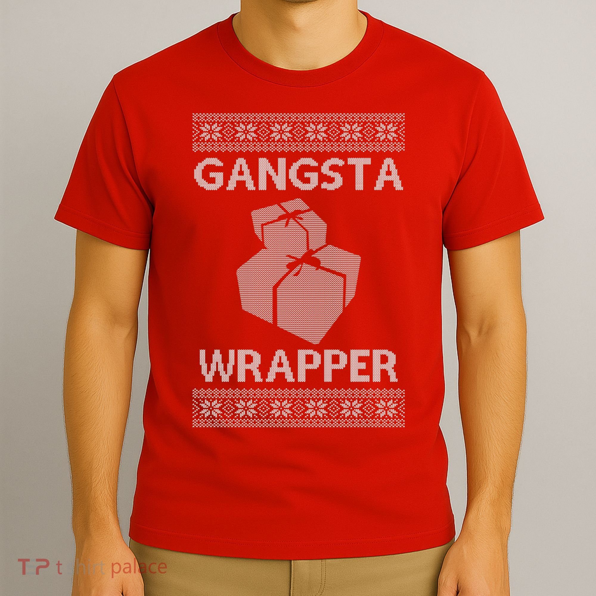 Gangsta Wrapper Ugly Christmas Sweater T-Shirt