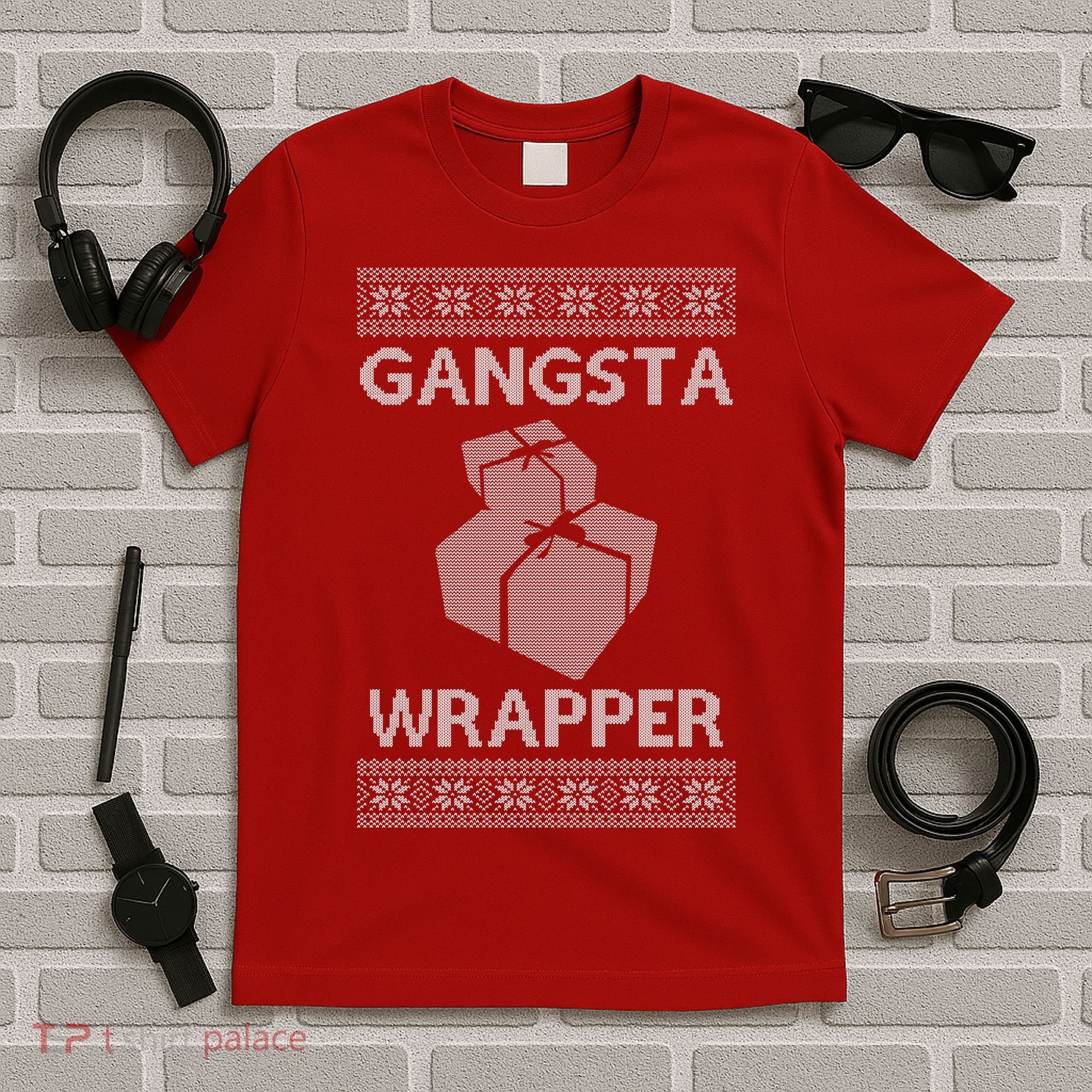 Gangsta Wrapper Ugly Christmas Sweater T-Shirt