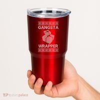 Gangsta Wrapper Ugly Christmas Sweater Tumbler thumb 2