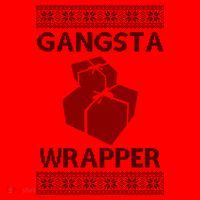 Gangsta Wrapper Ugly Christmas Sweater Santa Hat thumb 1