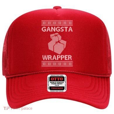 Gangsta Wrapper Ugly Christmas Sweater Hat