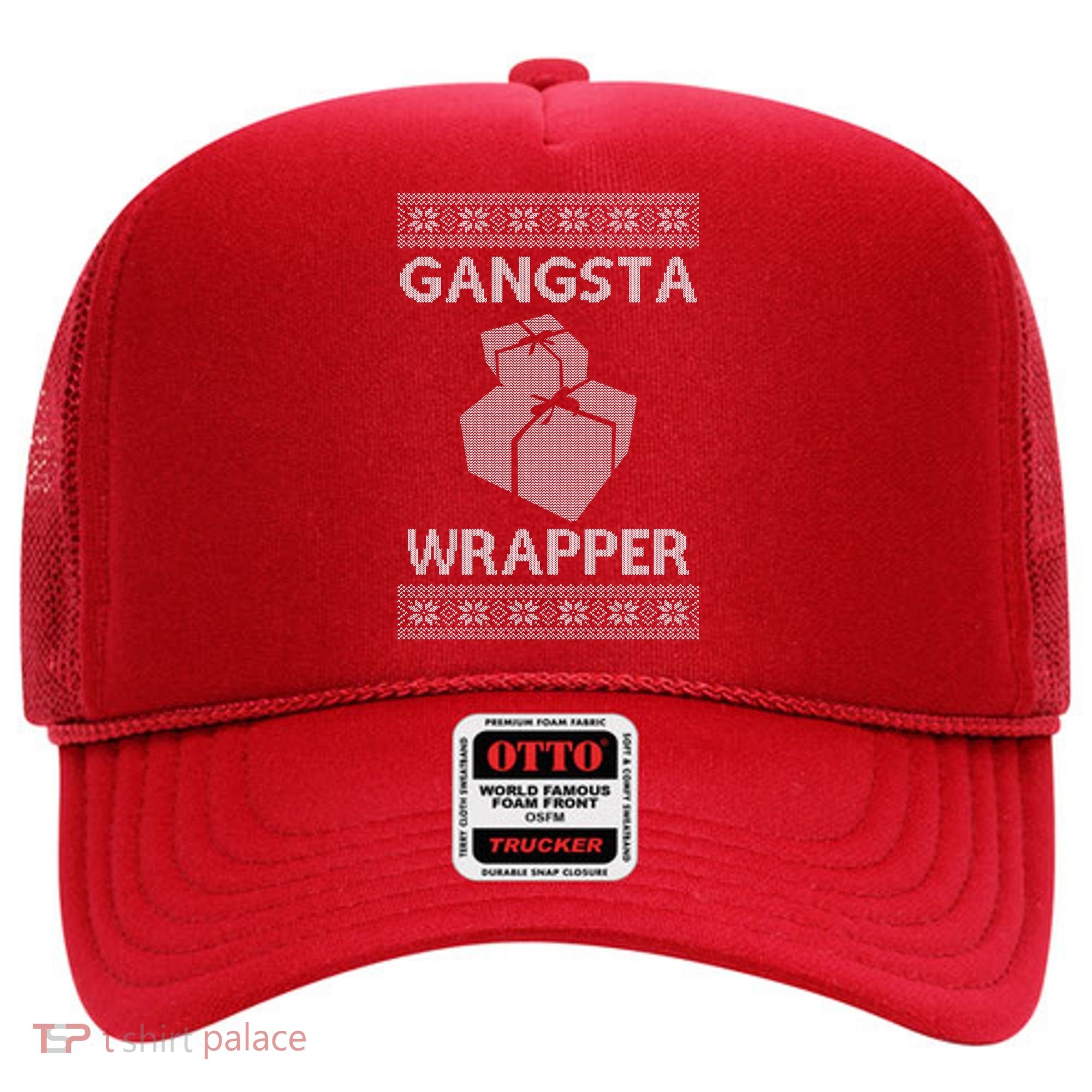 Gangsta Wrapper Ugly Christmas Sweater Hat