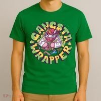 Gangsta Wrapper Unicorn Christmas T-Shirt thumb 3