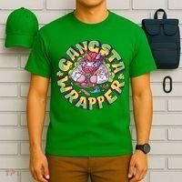 Gangsta Wrapper Unicorn Christmas T-Shirt thumb 6