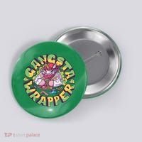 Gangsta Wrapper Unicorn Christmas Button thumb 0