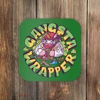 Gangsta Wrapper Unicorn Christmas Coaster thumb 0