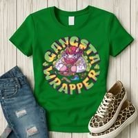 Gangsta Wrapper Unicorn Christmas Women's T-Shirt thumb 3