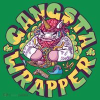 Gangsta Wrapper Unicorn Christmas Kids Sweatshirt thumb 2