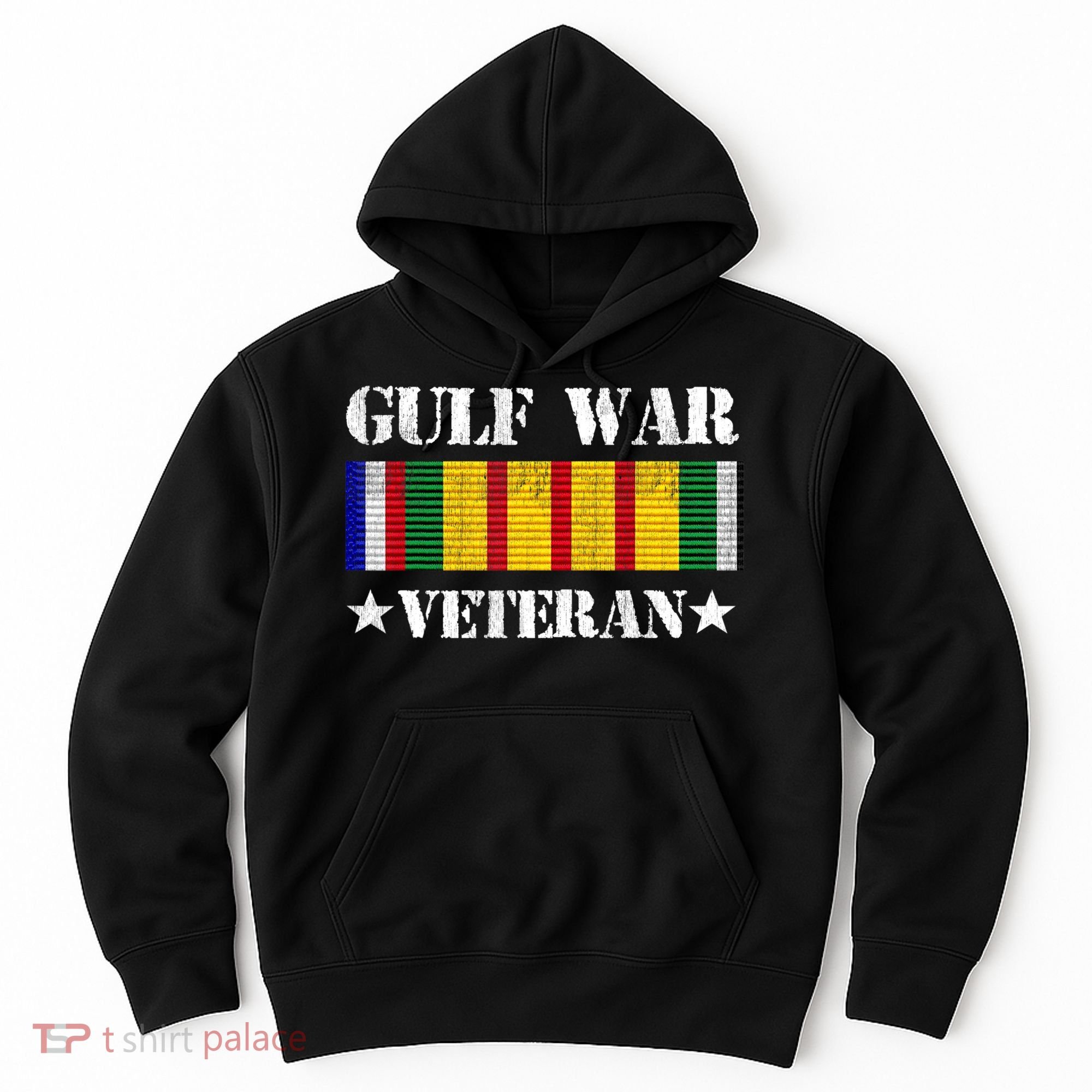 Gulf War Veteran Pride Persian Gulf Service Ribbon Hoodie
