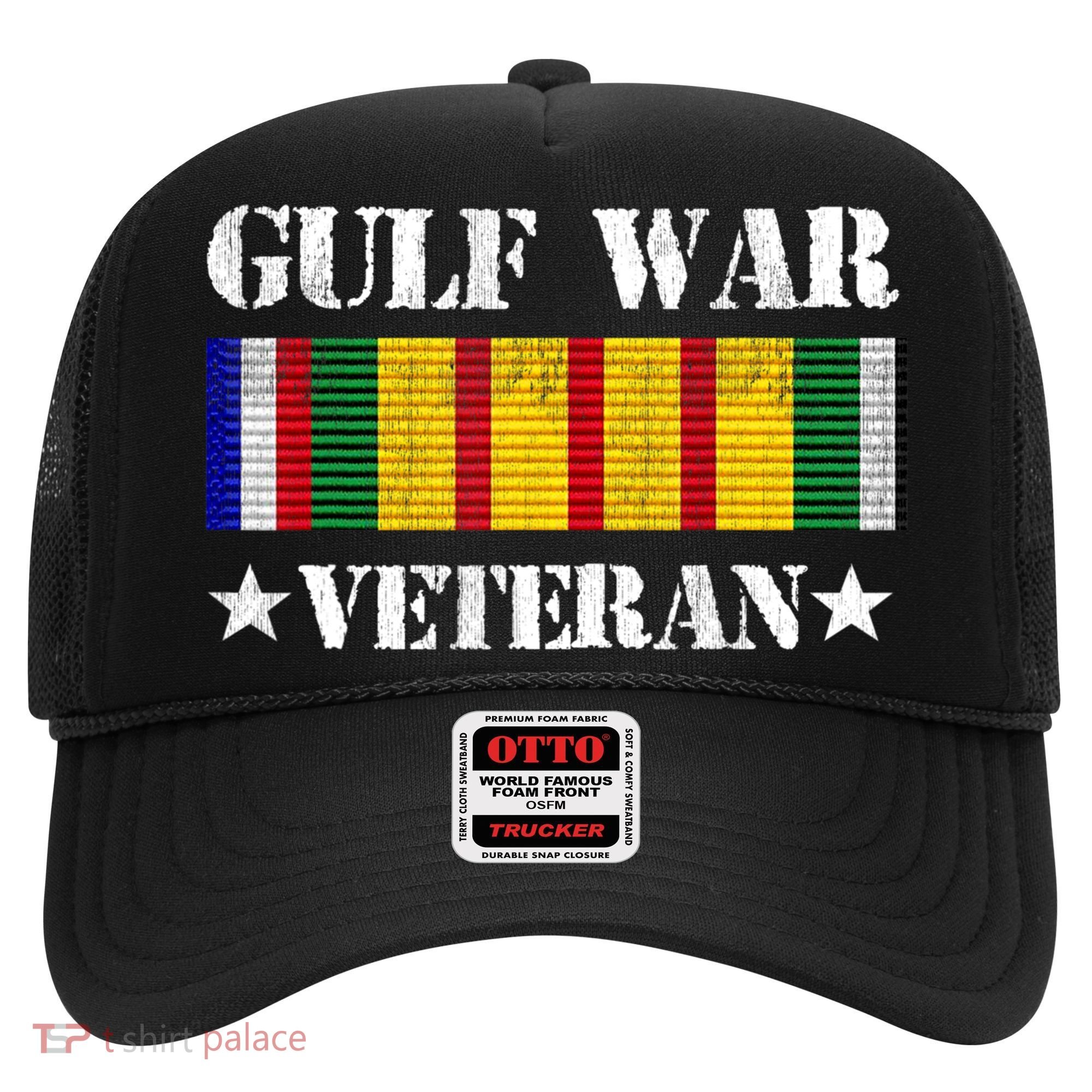 Gulf War Veteran Pride Persian Gulf Service Ribbon Hat