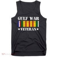 Gulf War Veteran Pride Persian Gulf Service Ribbon Tank Top thumb 0