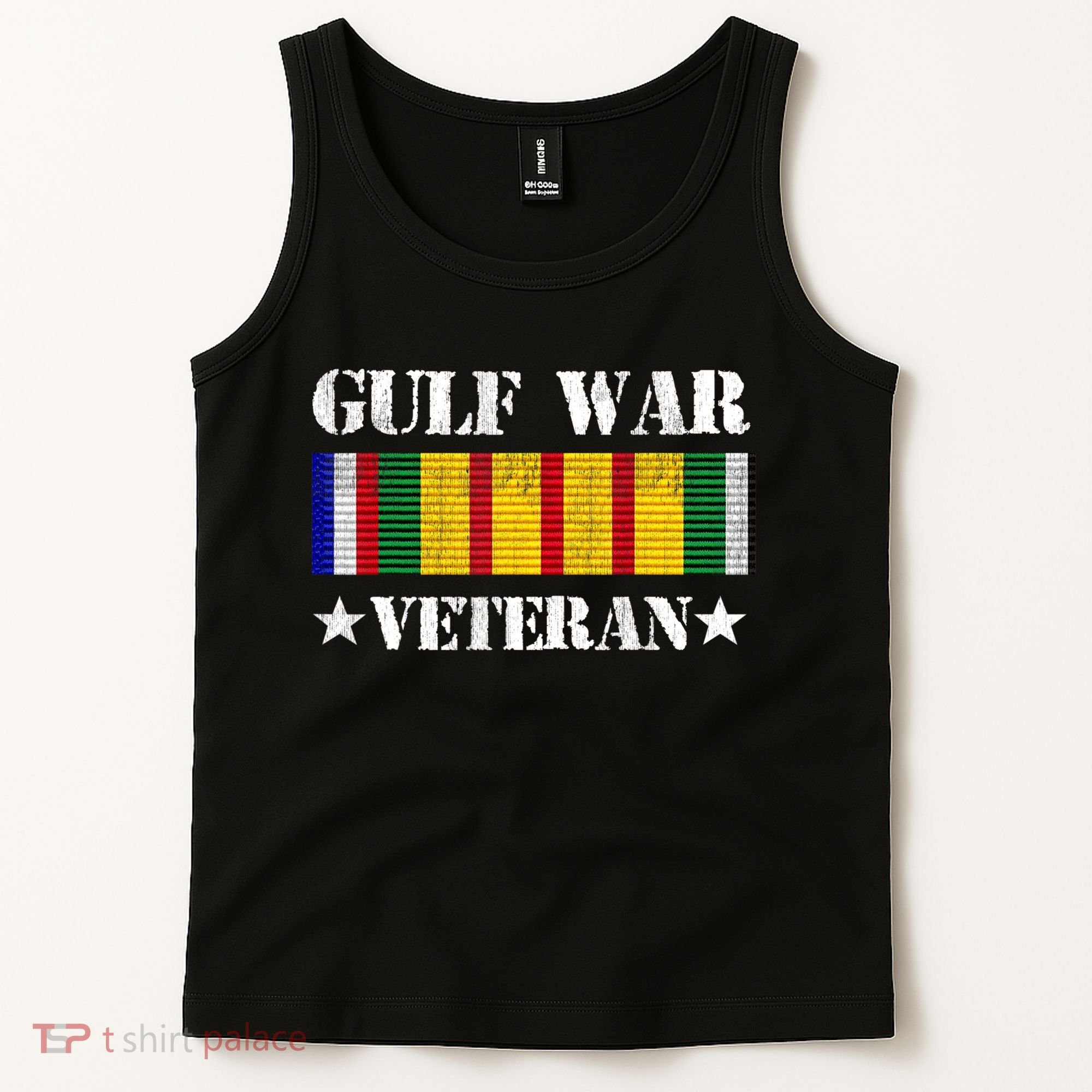 Gulf War Veteran Pride Persian Gulf Service Ribbon Tank Top