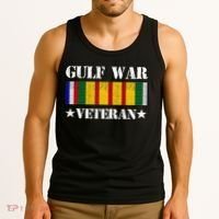 Gulf War Veteran Pride Persian Gulf Service Ribbon Tank Top thumb 3