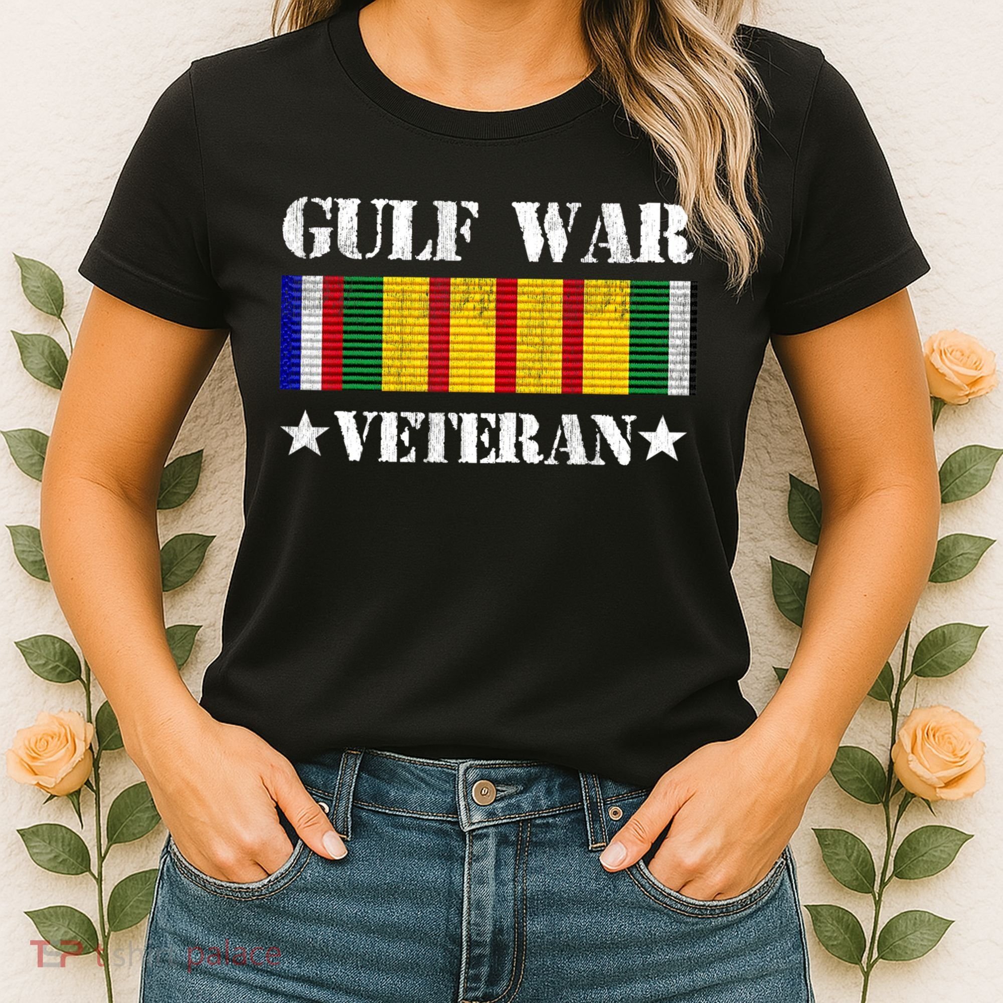Gulf War Veteran Pride Persian Gulf Service Ribbon Women's T-Shirt