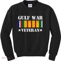 Gulf War Veteran Pride Persian Gulf Service Ribbon Kids Sweatshirt thumb 0
