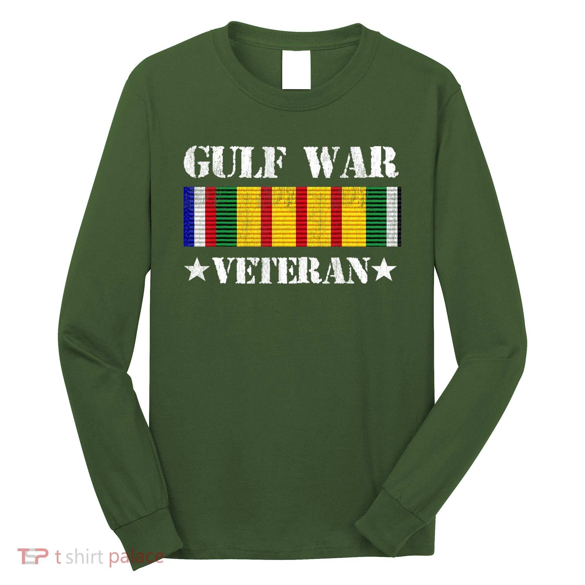 Gulf War Veteran Pride Persian Gulf Service Ribbon Long Sleeve Shirt