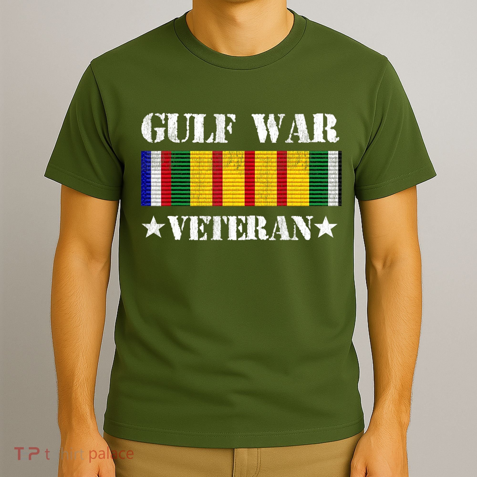 Gulf War Veteran Pride Persian Gulf Service Ribbon T-Shirt