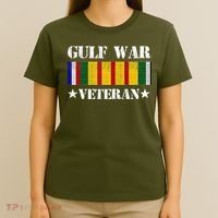 Gulf War Veteran Pride Persian Gulf Service Ribbon T-Shirt thumb 4