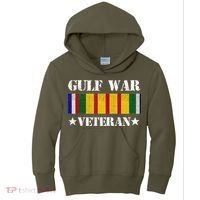 Gulf War Veteran Pride Persian Gulf Service Ribbon Kids Hoodie thumb 0