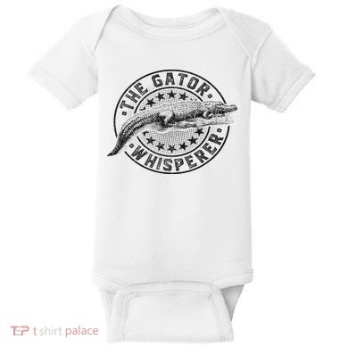 Gator Whisperer, Vintage Alligator Crocodile Hunting Baby Bodysuit