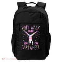 Gymnastics Why Walk When You Can Cartwheel Tie Dye Cool Gift Backpack thumb 0