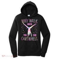 Gymnastics Why Walk When You Can Cartwheel Tie Dye Cool Gift Women's Hoodie thumb 0