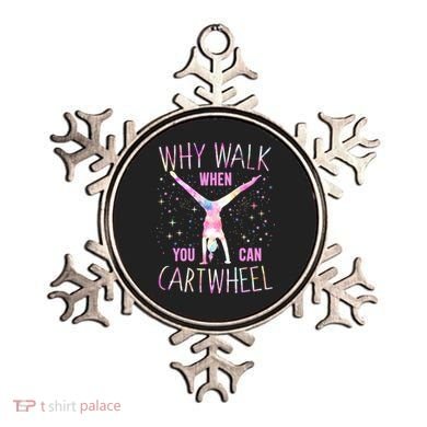 Gymnastics Why Walk When You Can Cartwheel Tie Dye Cool Gift Ornament