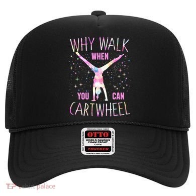 Gymnastics Why Walk When You Can Cartwheel Tie Dye Cool Gift Hat