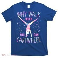 Gymnastics Why Walk When You Can Cartwheel Tie Dye Cool Gift T-Shirt thumb 0