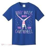 Gymnastics Why Walk When You Can Cartwheel Tie Dye Cool Gift Kids T-Shirt thumb 0